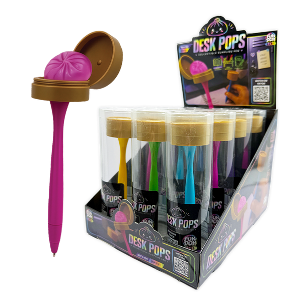 Fun Doh Desk Pops Squishy Dumpling Pen - 12 Pieces Per Display 26727