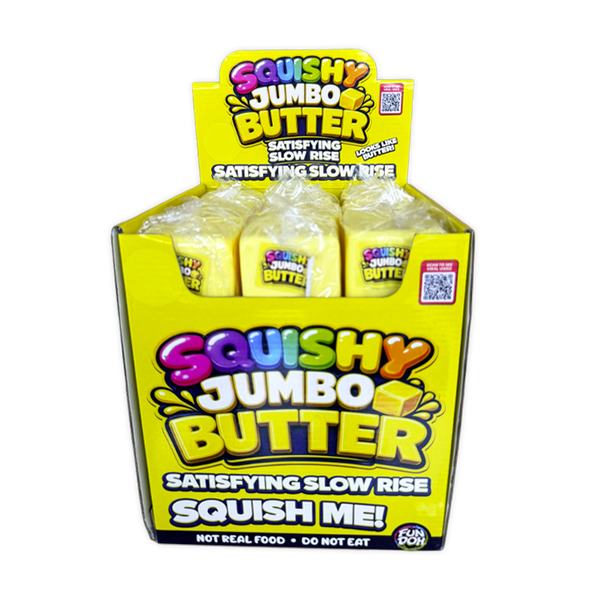 Slow Rise Jumbo Butter Squishy - 9 Pieces Per Retail Ready Display 26731