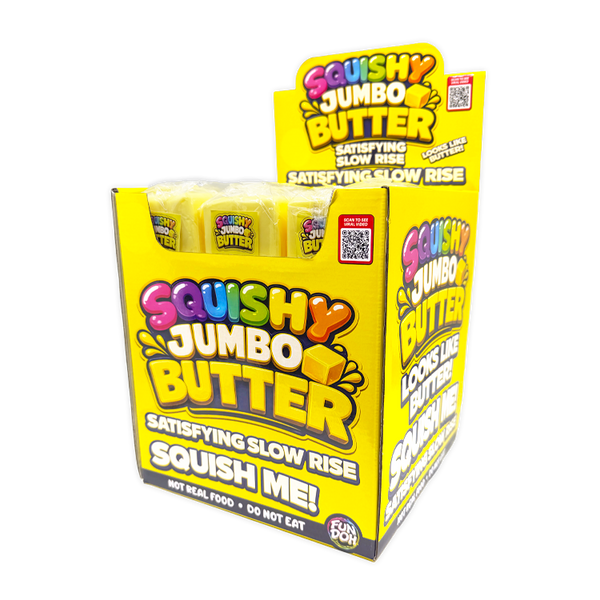 Slow Rise Jumbo Butter Squishy - 9 Pieces Per Retail Ready Display 26731