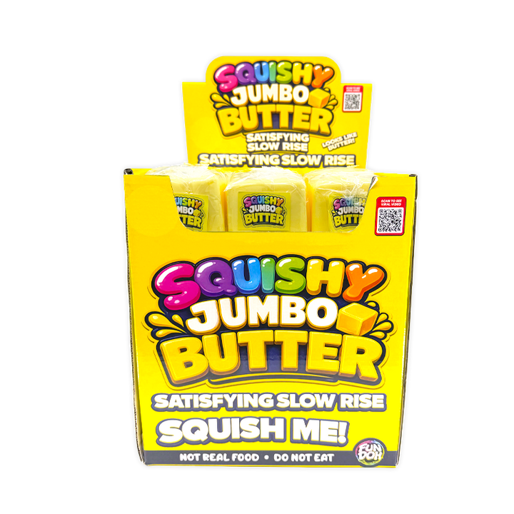 Slow Rise Jumbo Butter Squishy - 9 Pieces Per Retail Ready Display 267 ...