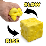 Slow Rise Cheese Squishy - 12 Pieces Per Retail Ready Display 26733