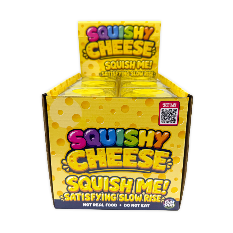 Chhese Slow Rise Slow Rise Cheese Squishy - 12 Pieces Per Retail Ready Display 26733 ...