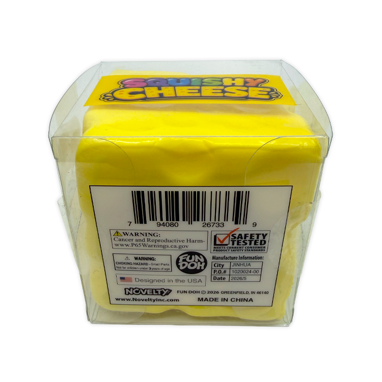 Chhese Slow Rise Slow Rise Cheese Squishy - 12 Pieces Per Retail Ready Display 26733 ...