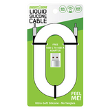 Silicone Charging Cable USB-C to USB-C 6FT with Adapter - 6 Pieces Per Retail Ready Display 26740