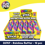 Slow Rise Rainbow Butter Squishy - 12 Pieces Per Retail Ready Display 26767