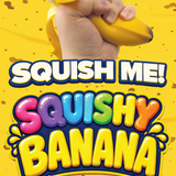Fun Doh Banana Squishy - 6 Pieces Per Retail Ready Display 26774