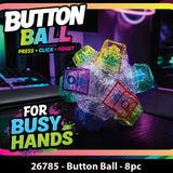 Sensory Fidget Button Ball - 8 Pieces Per Retail Ready Display 26785