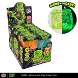 Fun Doh™ Glow-in-the-Dark Slow Release Cube Squishy Toy - 12 Pieces Per Retail Ready Display 26847