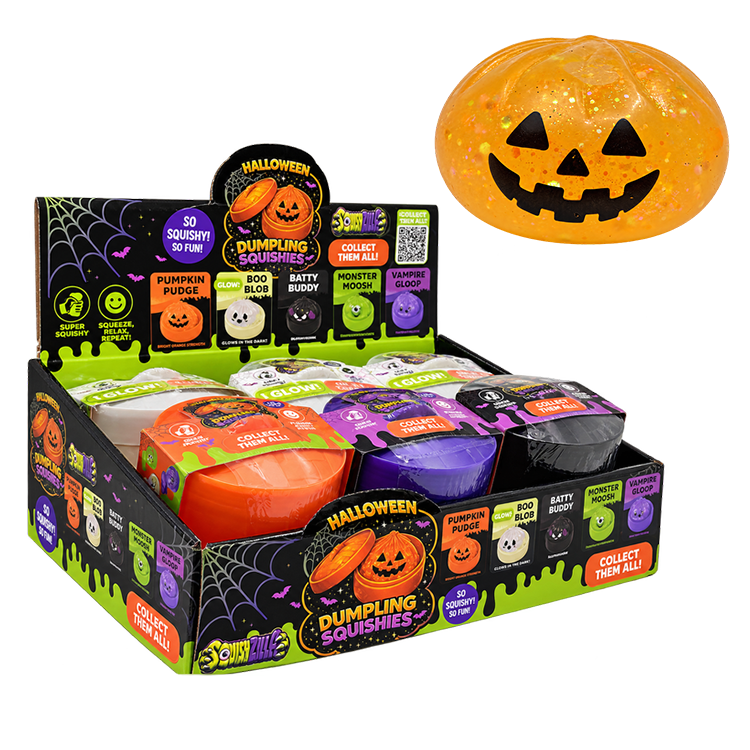 Fun Doh™ SquishZilla™ Spooky Steamers Jelly Dumpling Toy - 12 Pieces Per Retail Ready Display 26858