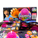 Fun Doh™ Fuzzy Face Squishy Slow-Release Ball Toy - 12 Pieces Per Retail Ready Display 26862