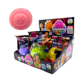 Fun Doh™ Fuzzy Face Squishy Slow-Release Ball Toy - 12 Pieces Per Retail Ready Display 26862