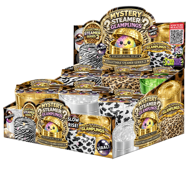 Fun Doh SquishZilla™ Fancy Mystery Glamplings™ Dumpling Toy - 12 Pieces Per Retail Ready Display 26868