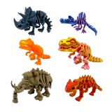 Fossil Fury 3D Printed Dinosaur Toys - 12 Pieces Per Retail Ready Display 26879