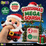 Fun Doh Squishmas Mega Squishy Toy Characters - 8 Pieces Per Retail Ready Display 26923