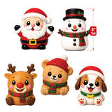 Fun Doh™ Squishmas Mega Squishy Toy Christmas Characters - 8 Pieces Per Retail Ready Display 26923