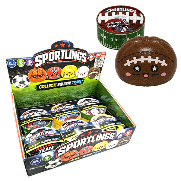 Fun Doh™ Sportlings Sports Dumpling Squish Toy - 12 Pieces Per Retail Ready Display 26994