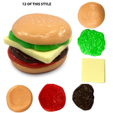 SquishZilla™ Build-A-Squish Burger Toy - 12 Pieces Per Retail Ready Display 27009