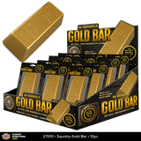 SquishZilla™ Fun Doh™ Gold Bar Slow-Rise Squishy Toy - 12 Pieces Per Retail Ready Display 27010