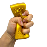 SquishZilla™ Fun Doh™ Gold Bar Slow-Rise Foam Squishy Toy - 12 Pieces Per Retail Ready Display 27010