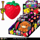 SquishZilla™ 6" Mega Stretchy Squishies - 6 Pieces Per Retail Ready Display 27038