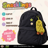 Snacklings Food Backpack Plush Clips - 12 Pieces Per Retail Ready Display 27173