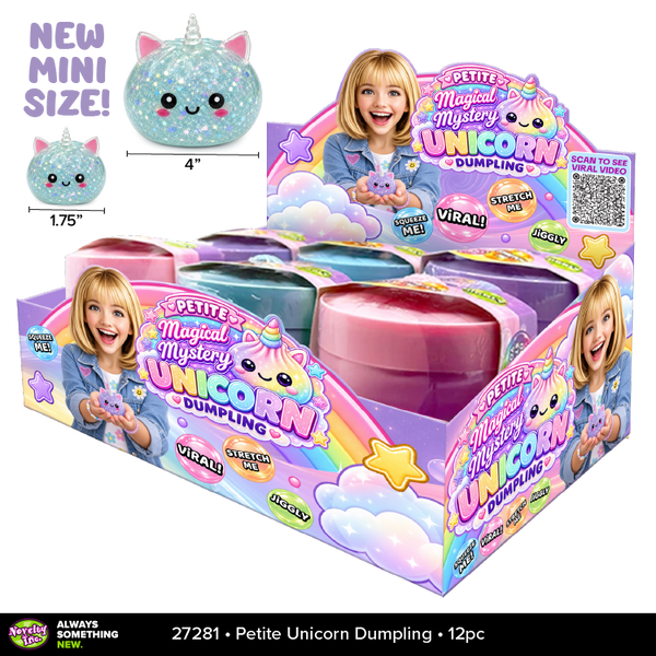 Fun Doh™ Petite Unicorn Magical Dumpling Squish Toy - 12 Pieces Per Retail Ready Display 27281