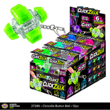 Sensory Fidget ClickZilla Keyboard Button Ball Keychain - 12 Pieces Per Retail Ready Display 27286