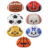 Fun Doh™ Sportlings Sports Slow Rise Dumpling Squish Toy - 12 Pieces Per Retail Ready Display 27345