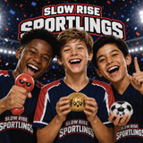 Fun Doh™ Sportlings Sports Slow Rise Dumpling Squish Toy - 12 Pieces Per Retail Ready Display 27345