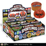 Fun Doh™ Sportlings Sports Slow Rise Dumpling Squish Toy - 12 Pieces Per Retail Ready Display 27345