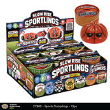 Fun Doh™ Sportlings Sports Slow Rise Dumpling Squish Toy - 12 Pieces Per Retail Ready Display 27345