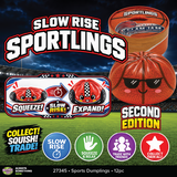 Fun Doh™ Sportlings Sports Slow Rise Dumpling Squish Toy - 12 Pieces Per Retail Ready Display 27345