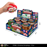 Fun Doh™ Merry Squishmas Squishy Slow-Rise Foam Christmas Dumplings - 12 Pieces Per Retail Ready Display 27346
