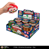Fun Doh™ Merry Squishmas Squishy Slow-Rise Foam Christmas Dumplings - 12 Pieces Per Retail Ready Display 27346