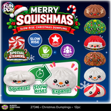 Fun Doh™ Merry Squishmas Squishy Slow-Rise Foam Christmas Dumplings - 12 Pieces Per Retail Ready Display 27346