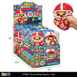 SquishZilla™ Mega Stretchy Squishy Sports Star Squishies - 12 Pieces Per Retail Ready Display 27385
