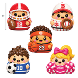 SquishZilla™ Mega Stretchy Squishy Sports Star Squishies - 12 Pieces Per Retail Ready Display 27385