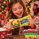 Fun Doh™ SquishZilla™ Slow Rise Foam Jumbo Butter Christmas Squishy - 9 Pieces Per Retail Ready Display 27536