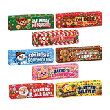 Fun Doh™ SquishZilla™ Slow Rise Foam Jumbo Butter Christmas Squishy - 9 Pieces Per Retail Ready Display 27536