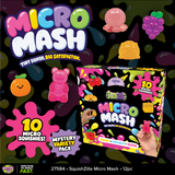 SquishZilla™ Micro Mash Squishies - 12 Pieces Per Retail Ready Display 27584