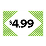 Merchandising Fixture- $4.99 Retail Tag 25 Per Pack 978360