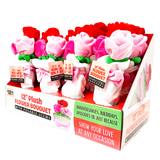 Plush Rose Bouquet 12" Assortment - 8 Pieces Per Retail Ready Display 41663