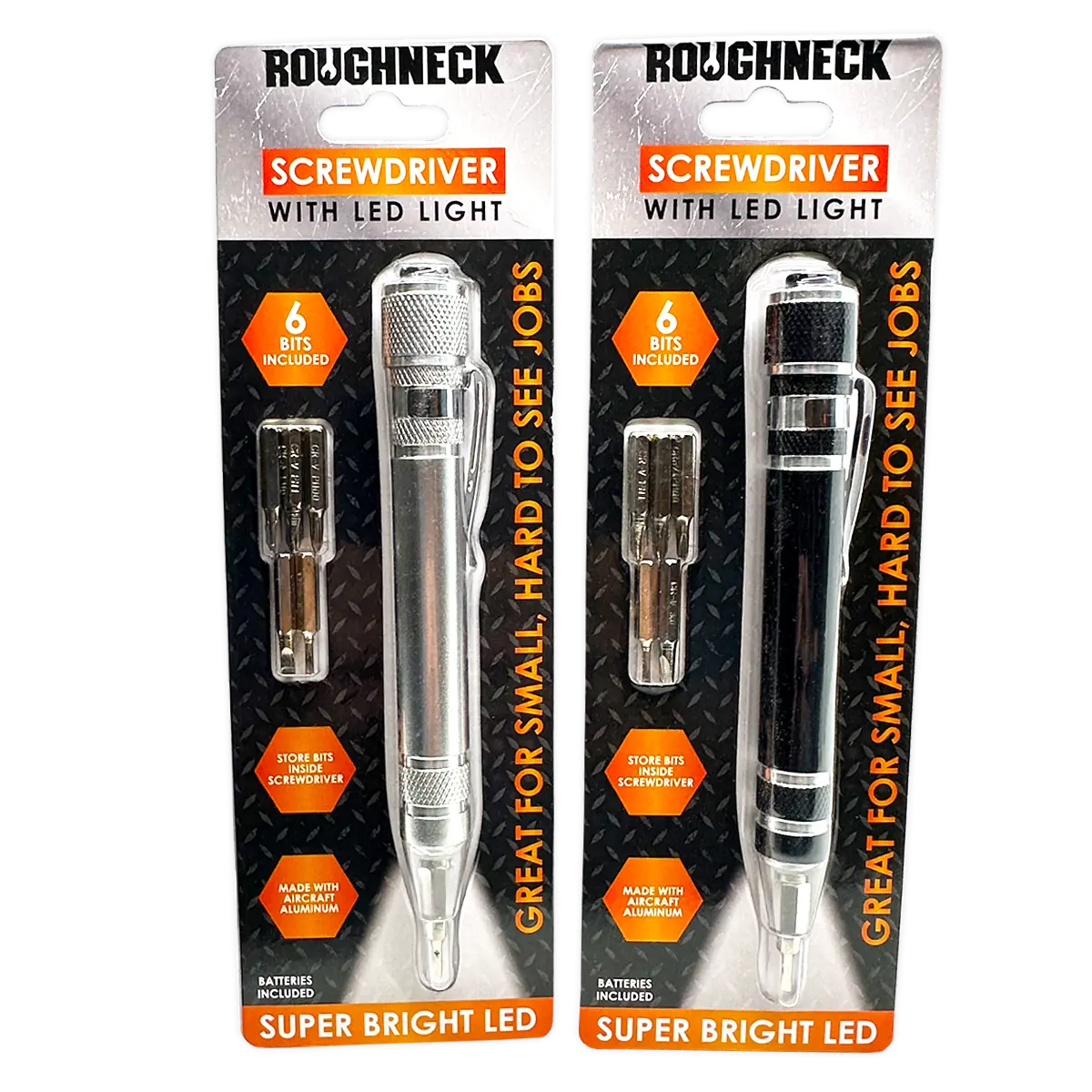 Screwdriver with LED Light - 4 Pieces Per Retail Ready Display 41667 ...