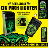 GID Cigarette Pack Thin Lighter - 9 Pieces Per Retail Ready Display 41728