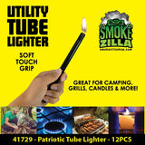 Patriotic Utility Tube Lighter - 12 Pieces Per Retail Ready Display 41729