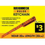 Roughneck Ruler Keychain - 8 Pieces Per Retail Ready Display 41768