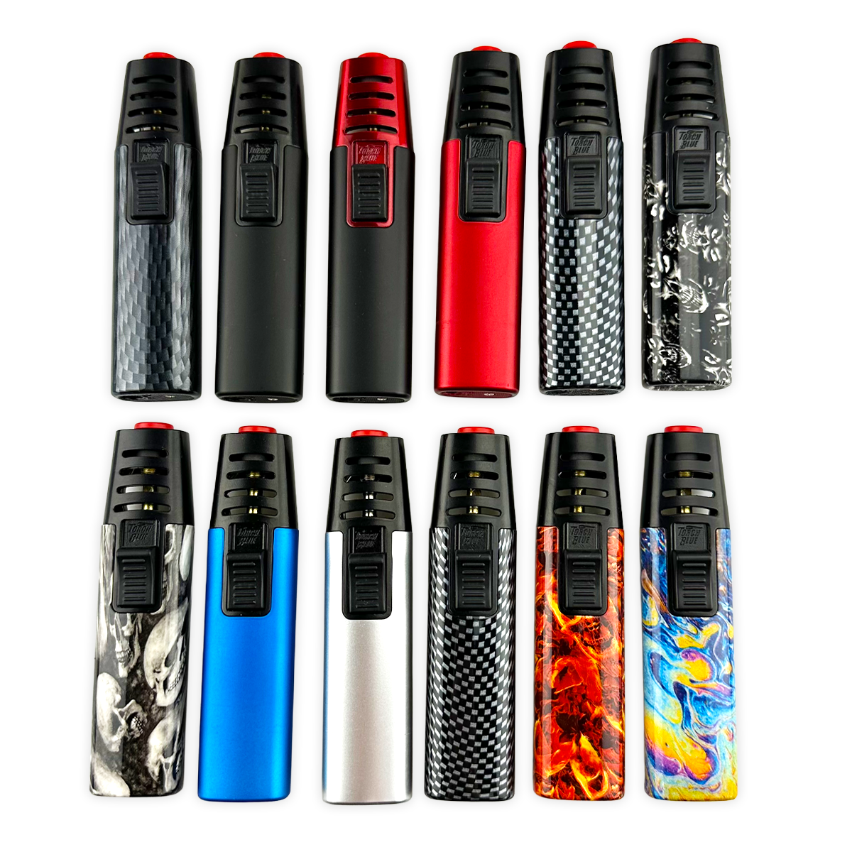 Torch Stick Bottle Opener Lighter - 12 Pieces Per Retail Ready Display 41775 TORCH BLUE