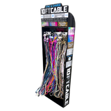 10ft Braided Sync & Charge Cable Assortment Floor Display- 38 Pieces Per Retail Ready Display 88396