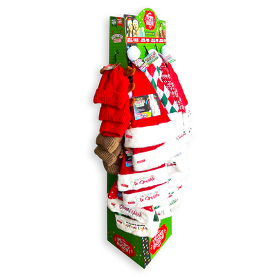 ITEM NUMBER 088464 CHRISTMAS HAT FLOOR DISPLAY 36 PIECES PER KIT