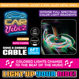 WHOLESALE 6FT LIGHT SHOW CHARGING CORD VARIETY 6 PIECES PER DISPLAY 88472